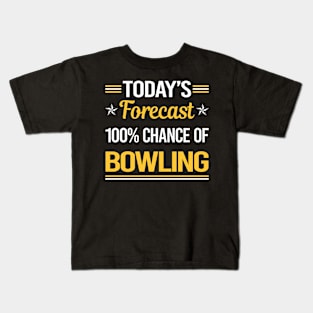 Today Forecast Bowling Kids T-Shirt